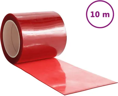 Immagine prodotto di vidaXL Tenda per porta rossa 200x1,6 mm 10 m PVC