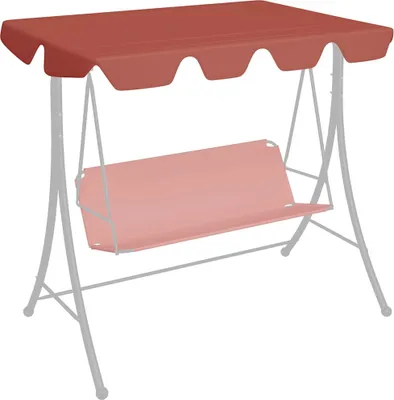 Produktbild von vidaXL Náhradní střecha pro houpačku Hollywood Terracotta 188/168x145/110 cm