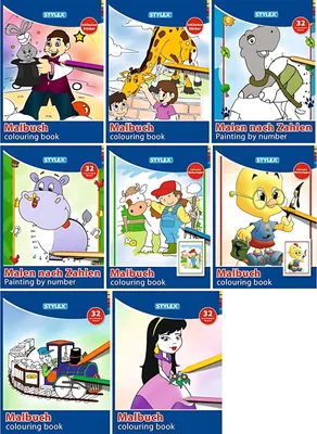 Produktbild von STY Malbuch Mal- und Beschäftigungsbücher A4 , sortiert