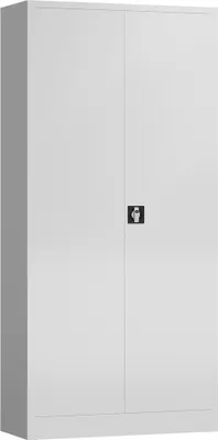 Produktbild von Aktenschrank Metallschrank mit 2 Türen 4 Fachböden 1945 x 920 x 420mm signalweiß X-530347