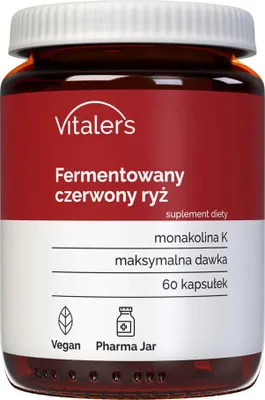 Obrázok produktu pre Vitaler's Fermentovaná červená ryža 60 mg – 60 kapsúl
