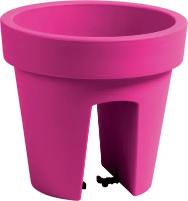 Produktbild von Balkonkiste Blumenkasten Geländerkasten Balkonkasten Geländertopf 24,5 cm | 5 L Fuchsia Balkon-Blumenkasten oval