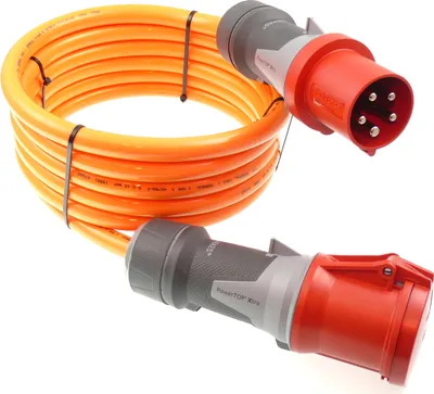 Produktbild von CEE PUR Verlängerung Mennekes Panzerkabel H07BQ-F 5G10 63A IP44 5-50m, Größe:5G10/ 10m