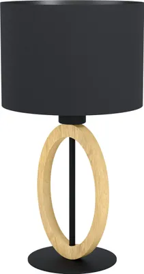 Immagine prodotto di Eglo 43569 BASILDON 1 E27 Lampada da tavolo Ø230mm Nero Marrone