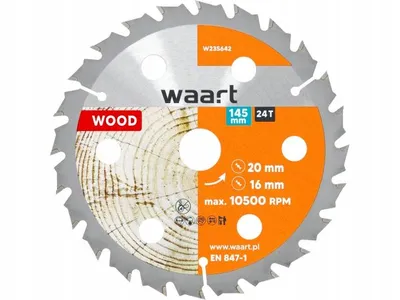 Image de Lame de scie WIDIA 145 x 20 mm, 24 dents, dents WIDIA pour le bois
