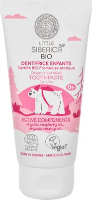 Image de Natura Siberica Little Dentifrico Niños Frambuesa Bio 60g
