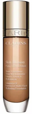 Obrázok produktu pre Clarins Skin Illusion Full Coverage, Flakón s pumpičkou, Tekuté, Univerzálna pleť, Zjasnenie, Hydratačné, Zmatňujúci, Čistiaci, Stredná, Neutrálny