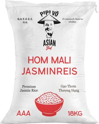 Produktbild von Papa Vo Hom Mali Jasminreis Langkorn AAA 18kg