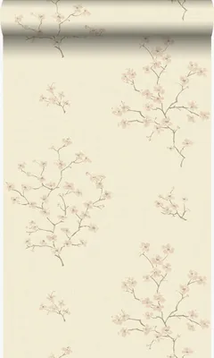 Productafbeelding van Origin Wallcoverings behang bloesemtak beige en roze 53 cm x 10.05 m