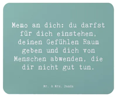 Produktbild von Mr. & Mrs. Panda Mouse Pad Spruch Gefühle Freiheit - Meeresbrise - Geschenk, Gefühl, Mousepad, Selbstbestimmung, Motivation, Zitat, mauspad pc, computer, laptop, Glück