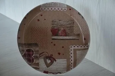 Produktbild von Vivenzi Runde Schale 31 cm mit Textil-Einlage