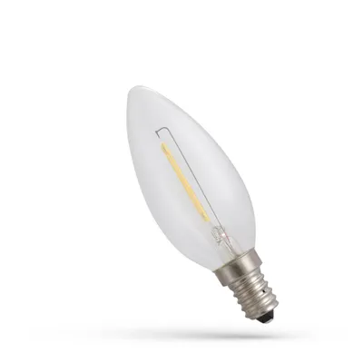 Produktbild von LED E14 C35 Filament klar 1W 60lm Kerze Extra Warmweiß 1800K