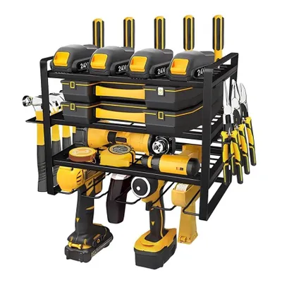 Produktbild von Werkzeughalter Werkzeugregal Wandhalterung Tool Organizer Elektrobohrer 4 Slots