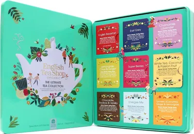 Obrázok produktu pre MEGA SÚPRAVA DENNÉHO ČAJU AČAJOV V PLECHOVE (VYLEPŠIE - 9 PRÍCHUTIEK) (72 x 1,8 g) 136 g - ANGLICKÝ ČAJOVNÍK
