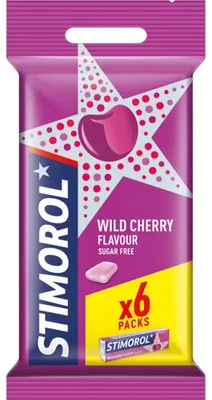 Produktbild von Stimorol Kaugummi Wild Cherry 84g – Fruchtiger Kirschgeschmack, langanhaltende Frische