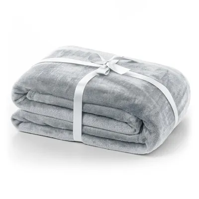 Produktbild von Kuscheldecke Tagesdecke Weich Wohndecke Sofadecke Decke  240 GSM Mic 200x220 cm Grau