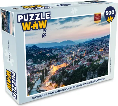 Obrázok produktu pre MuchoWow® Puzzle 500 ks Panoráma mesta Sarajevo v Bosne a Hercegovine