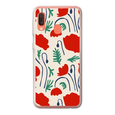 Produktbild von MuchoWow® Handyhülle Schutzhülle Hülle für Samsung Galaxy A20e Blumen - Rose - Muster Silikon Softcase Handy Hülle - Abdeckung