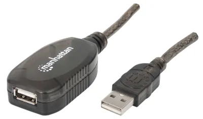 Obrázek produktu pro Manhattan 150958, 20 m, USB A, USB A, USB 2.0, 0,48 Gbit/s, Černá
