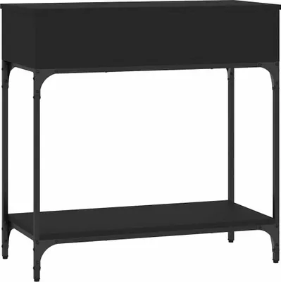 Obrázok produktu pre vidaXL Konzolový stôl čierny 75x34,5x75 cm Drevo Materiál