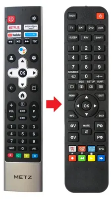 Produktbild von Fernbedienung passend für METZ 40MQE7600Z | 40MTD4001Z | 42MOD9500