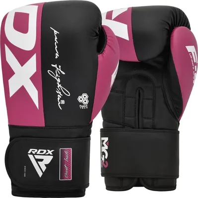 Produktbild von RDX Boxhandschuhe, Maya Hide Leder Trainingshandschuhe für Muay Thai, Kickboxen, Sparring, Boxsack, Sandsack, Kickboxhandschuhe, Kampfsport Training Heim Fitnessstudio Männer Women 8 10 12 14 16 OZ