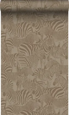 Obrázok produktu pre Tapeta Origin Wallcoverings Zebras hnedá 50 x 900 cm
