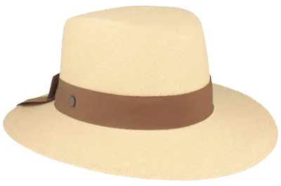 Feiner Original Damen Panamahut Schleife hinten UV 50+ von Hut-Breiter in beige