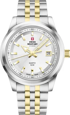 Image de Montre pour homme SWISS MILITARY SM34094.04 en or classique.