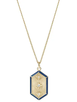 Produktbild von Fossil JF03573710 Damen Collier Edelstahl Gold weiß 50 cm