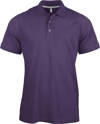Produktbild von Kariban Herren Polo-Shirt Poloshirt Basic Kragen Polohemd Kurzarm T-Shirt, Größe:4XL, Farbe:Purple