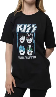 Produktbild von Kiss - "Made For Lovin´ You" T-Shirt für Kinder RO3659 (146-152) (Schwarz)