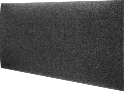 Produktbild von STEGU mollis Basic Wandpanel schalldämmend Flechtstoff Schwarz 60x30 cm