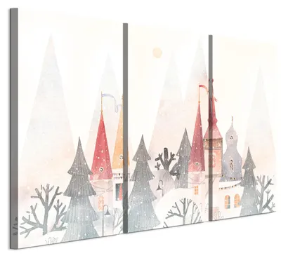 Produktbild von LUMASOUL Wandbilder 3er Set für Wohnzimmer Kinderzimmer 90x60 cm3-teiliges Leinwandbild für Schlafzimmer Flur Büro und Küche