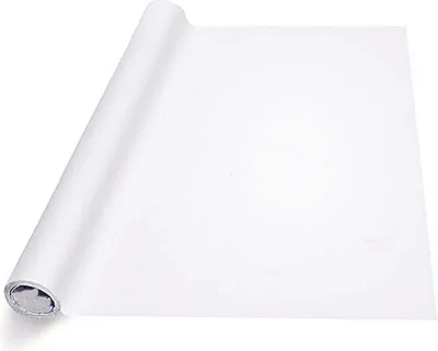 Image de Film pour tableau blanc XL 300 x 60 cm – Film mural électrostatique inscriptible – Idéal pour la maison et le bureau – Matériau de haute qualité pour une utilisation facile