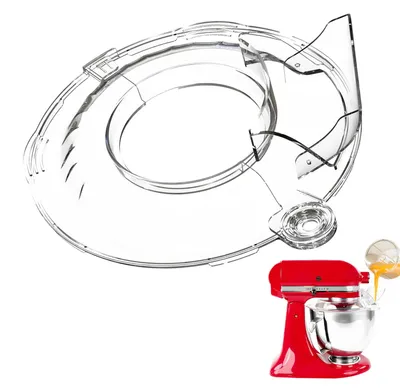Spritzschutz für KitchenAid Mixer 4,5–5 QT, transparent
