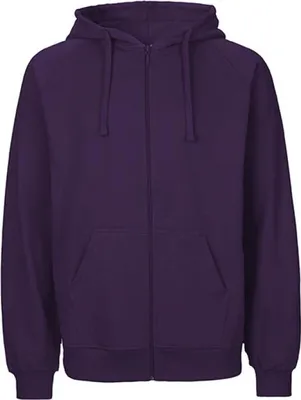 Produktbild von Neutral O63301 | Herren Zip Hoodie Kaputzenjacke / 100% Fairtrade-Baumwolle - Farbe: Purple - Größe: XL