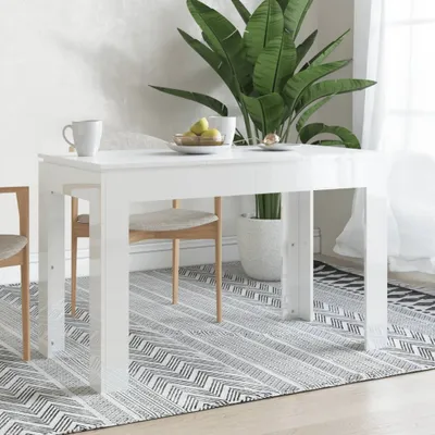 Produktbild von "im Angebot" Esstisch Hochglanz-Weiß 120x60x76 cm Holzwerkstoff - Esstische CC20534