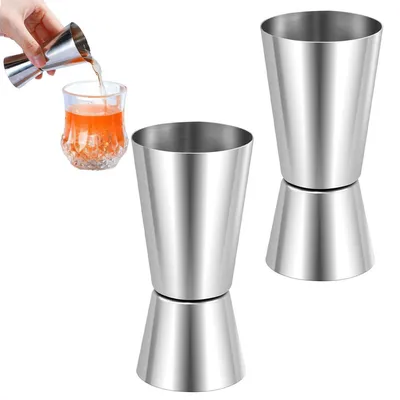 Produktbild von Cocktail Messbecher Edelstahl 2cl 4cl 2 Stück
