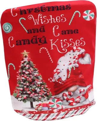 Produktbild von Stuhlhusse Weihnachtsdesign - Waschbar und Wiederverwendbar - 57 x 48 cm