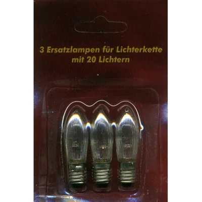 Produktbild von Ersatzlampen 3er 12V/2W E10 für 20er Lichterkette innen XI11959