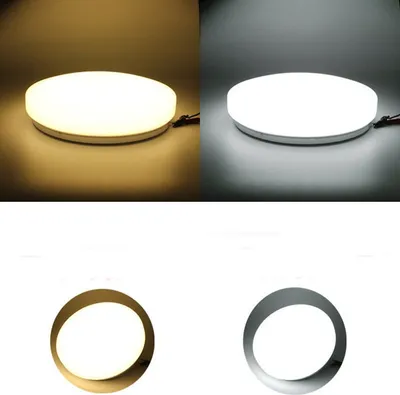 Image de Moderne 20W LED ronde plafond panneau de lumière Down Lamp cuisine salle de bains - blanc chaud