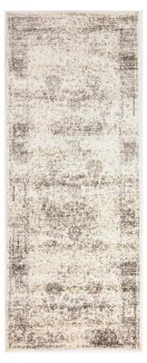 Produktbild von Teppichläufer für Flur - Vintage Kurzflor - Weich - für Vorzimmer, Küche, Korridor - Vintage Muster -  - Meterware - Used Look - 70 x 200 cm Grau
