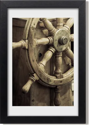 Produktbild von Bild 20x30 MDF-Rahmen, Wandkunst Ruder auf der Yacht