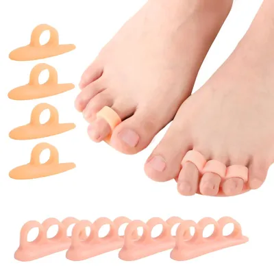 Image de Correcteurs de orteils en gel Tenenrechtzetters - 8 pièces, doux et offrant un soutien