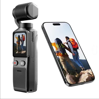 Produktbild von 4K Ultra HD Mini ActionkameraTaschenkamera mit Bildstabilisierung Handheld Vlog Camcorder ideal für Aufnahmen im Freien