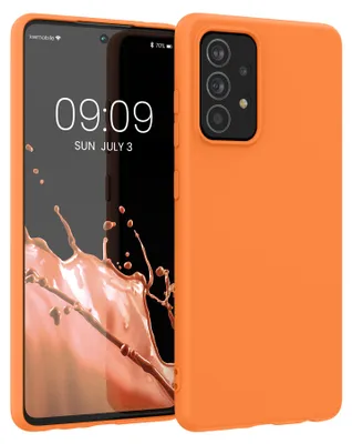 Produktbild von kwmobile Handyhülle für Samsung Galaxy A52 / A52 5G / A52s 5G Hülle - TPU Case - Kabelloses Laden - Schutzhülle Cover in Fruity Orange