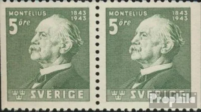Produktbild von Briefmarken Schweden 1943 Mi 302Dl/Dr Paar postfrisch Montelius