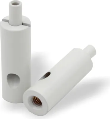 Produktbild von Drahtseilhalter / Gripper 15, M4 Innengewinde, für Drahtseil Ø1,0mm-1,5mm | weiß
