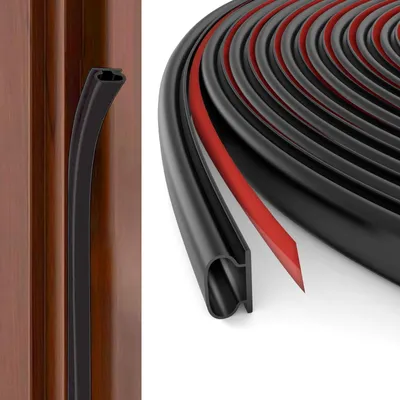 Produktbild von Türdichtungsband Türdichtung Fensterdichtung - Gummi - 6 m - Schwarz